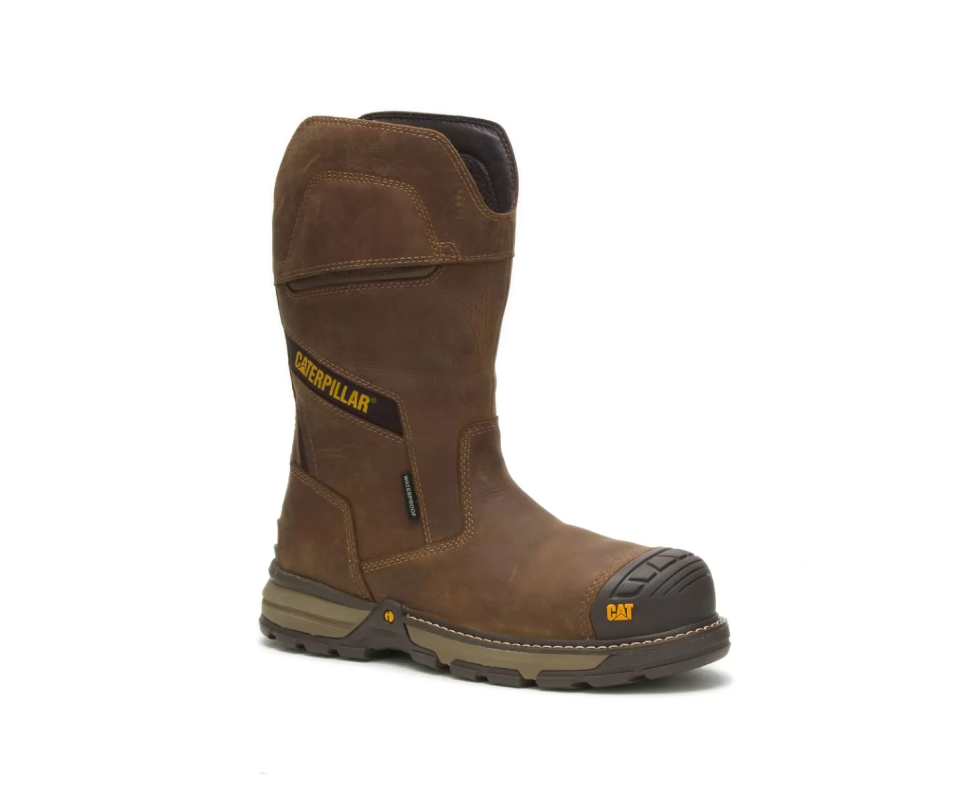 Cheap Excavator Superlite Pull-On Waterproof Carbon Composite Toe Work Boot Men Shoes